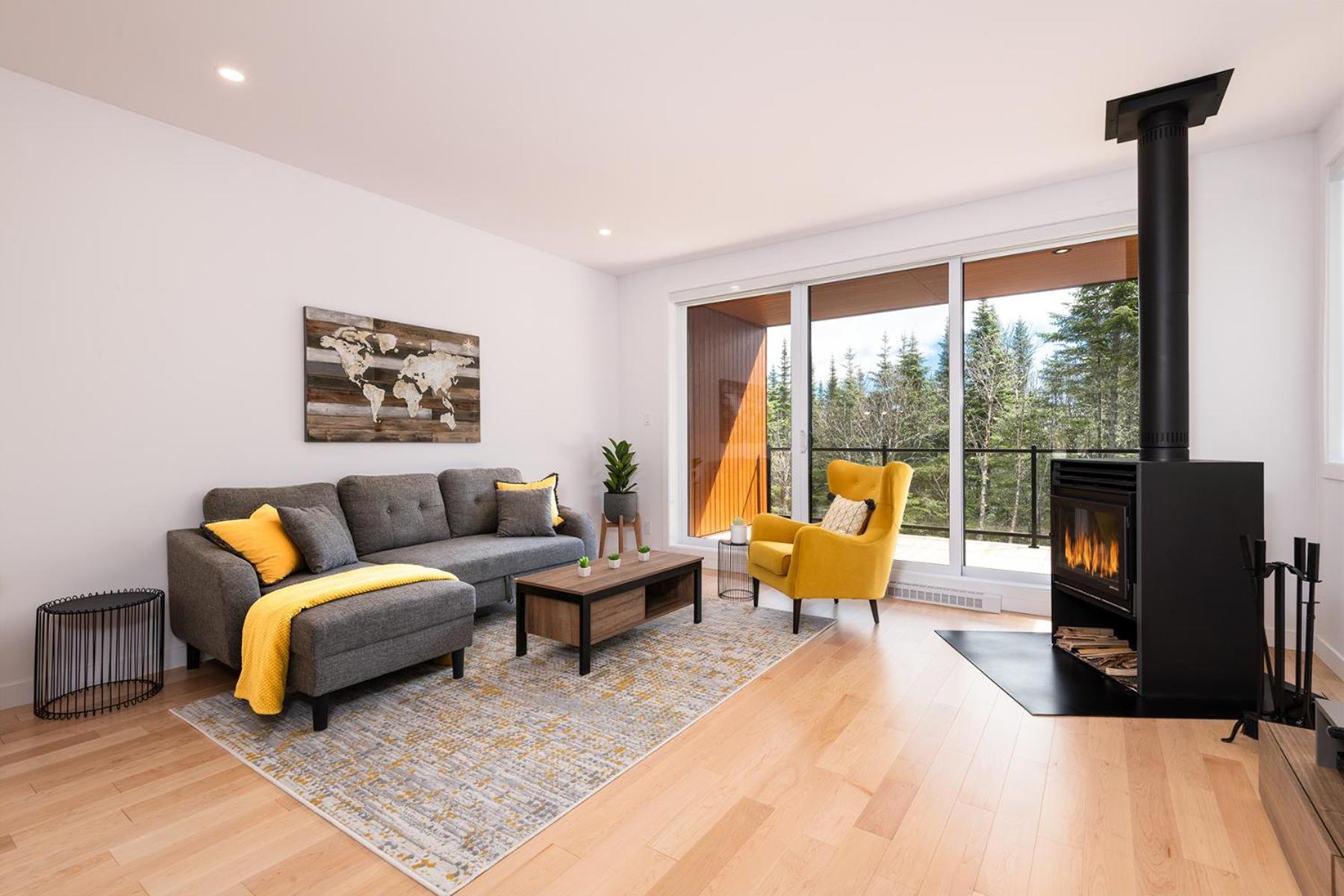 Les Chalets Du Massif De Charlevoix بيتيت ريفري ساينت فرانكويس الغرفة الصورة