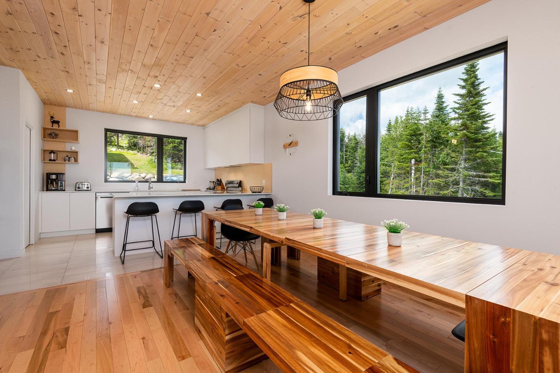 Les Chalets Du Massif De Charlevoix بيتيت ريفري ساينت فرانكويس الغرفة الصورة