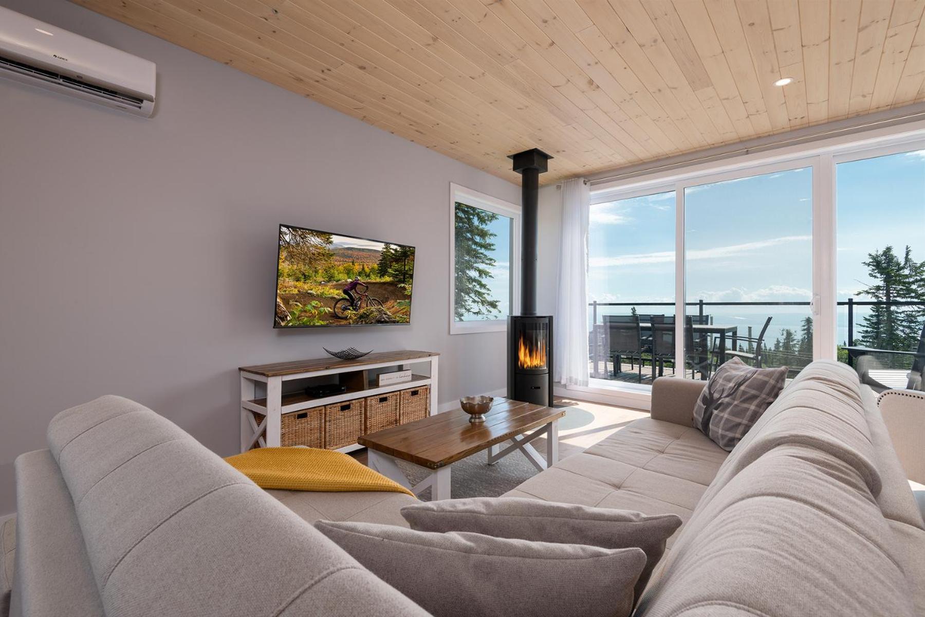 Les Chalets Du Massif De Charlevoix بيتيت ريفري ساينت فرانكويس الغرفة الصورة