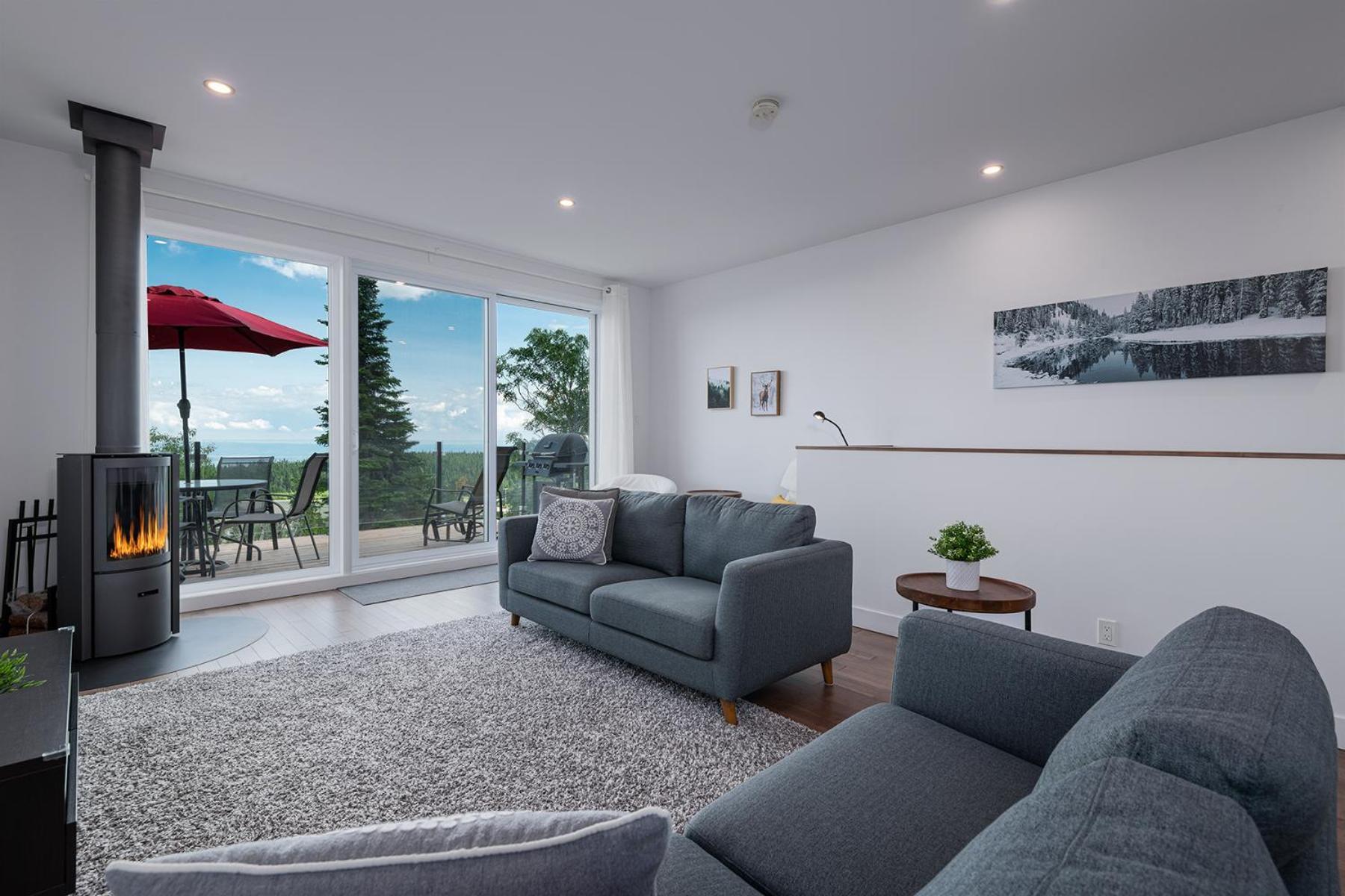 Les Chalets Du Massif De Charlevoix بيتيت ريفري ساينت فرانكويس الغرفة الصورة